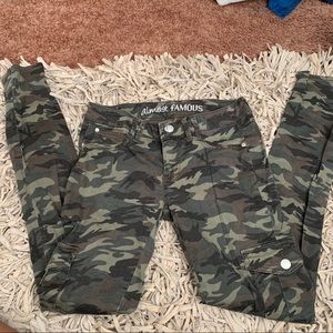 Wax jean Camo skinny jeans